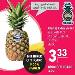CITTI Markt Ananas Extra Sweet Angebot