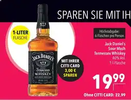 CITTI Markt Jack Daniel's Tennessee Sour Mash Whiskey Angebot