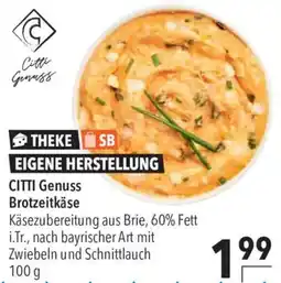 CITTI Markt CITTI Genuss Brotzeitkäse Angebot