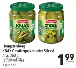 CITTI Markt Hengstenberg KNAX Gewürzgurken Angebot