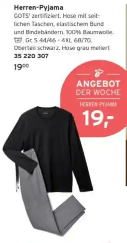 Tchibo Herren-Pyjama Angebot