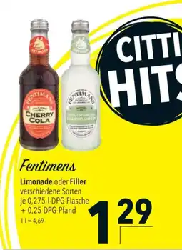 CITTI Markt Fentimans Limonade oder Filler Angebot