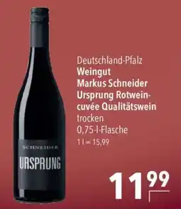 CITTI Markt Weingut Markus Schneider Ursprung Rotweincuvée Qualitätswein Angebot