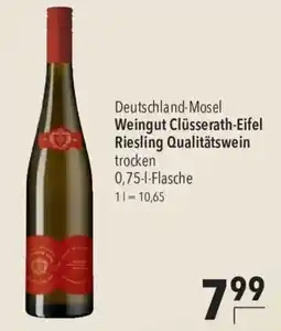CITTI Markt Weingut Clüsserath-Eifel Riesling Qualitätswein Angebot