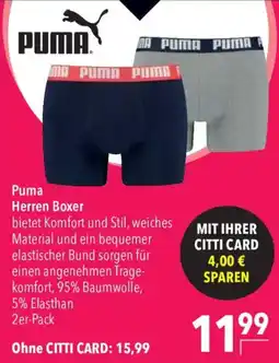 CITTI Markt Puma Herren Boxer Angebot
