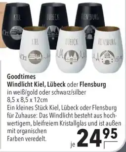 CITTI Markt Goodtimes Windlicht Kiel, Lübeck oder Flensburg Angebot