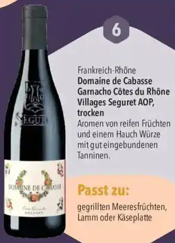 CITTI Markt Domaine de Cabasse Garnacho Côtes du Rhône Villages Seguret AOP, trocken Angebot