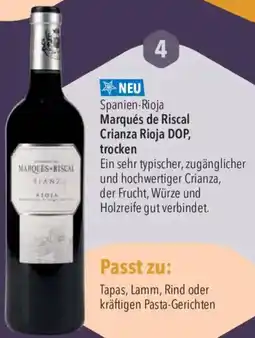 CITTI Markt Marqués de Riscal Crianza Rioja DOP Angebot