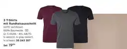 Tchibo 3 T-Shirts mit Rundhalsausschnitt Angebot