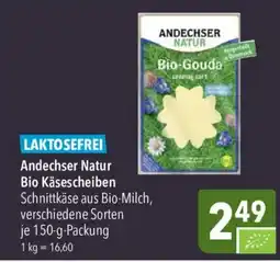 CITTI Markt Andechser Natur Bio Käsescheiben Angebot