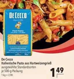 CITTI Markt De Cecco Italienische Pasta aus Hartweizengrieß Angebot