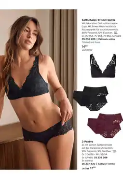 Tchibo Softschalen-BH mit Spitze Angebot