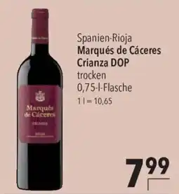 CITTI Markt Spanien-Rioja Marqués de Cáceres Crianza DOP Angebot