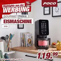 Poco GOURMETmaxx EISMASCHINE Angebot