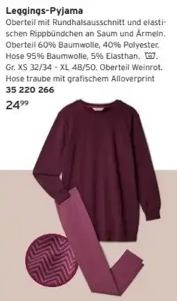 Tchibo Leggings-Pyjama Angebot