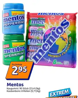 Action Mentos Kaugummi Angebot