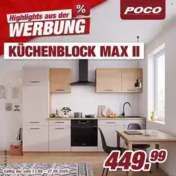 Poco KÜCHENBLOCK MAX II Angebot