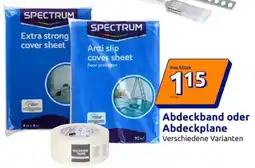 Action SPECTRUM Abdeckband oder Abdeckplane Angebot