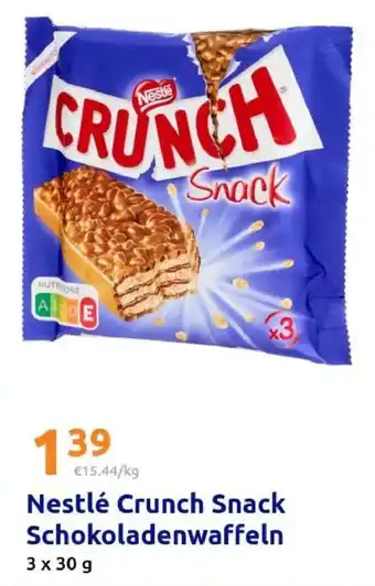 Action Nestlé Crunch Snack Schokoladenwaffeln Angebot