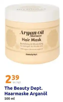 Action The Beauty Dept. Haarmaske Arganöl Angebot