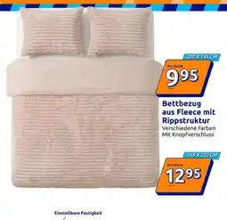 Action Bettbezug aus Fleece mit Rippstruktur Angebot