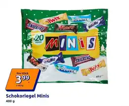 Action Schokoriegel Minis Angebot