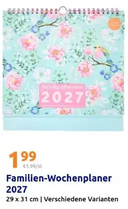 Action Familien-Wochenplaner 2027 Angebot