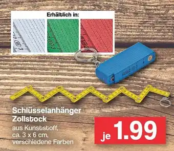 Famila Nord West Schlüsselanhänger Zollstock Angebot