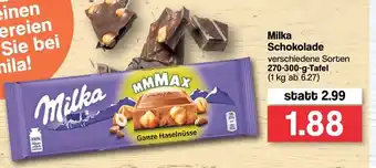 Famila Nord West Milka Schokolade 270-300g Angebot