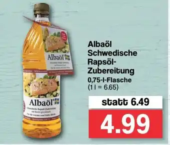 Famila Nord West Albaöl Schwedische Rapsöl Zubereitung 0,75L Angebot