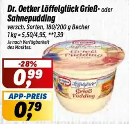 Simmel Dr. Oetker Löffelglück Grießpudding Angebot