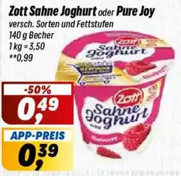 Simmel Zott Sahne Joghurt Angebot