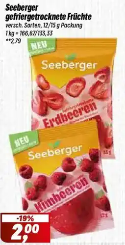 Simmel Seeberger gefriergetrocknete Früchte Angebot