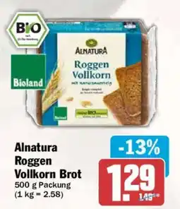 AEZ Alnatura Roggen Vollkorn Brot Angebot