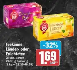 AEZ Teekanne Länder- oder Früchtetee Angebot