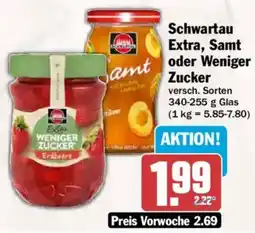 AEZ Schwartau Extra, Samt oder Weniger Zucker Angebot