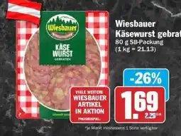 AEZ Wiesbauer Käsewurst gebraten Angebot