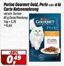 Simmel Purina Gourmet Gold, Perle oder a la Carte Katzenfutter Angebot
