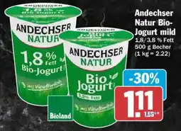 AEZ Andechser Natur Bio-Jogurt Angebot