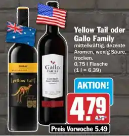 AEZ Yellow Tail oder Gallo Family Angebot