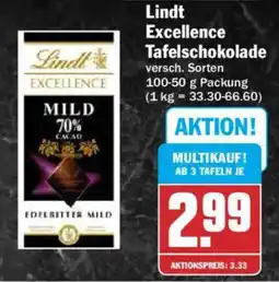 AEZ Lindt Excellence Tafelschokolade Angebot