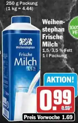 AEZ Weihenstephan Frische Milch Angebot