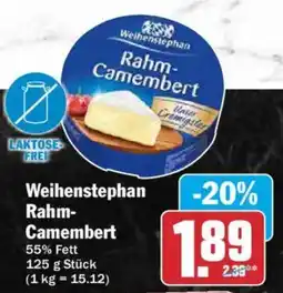 AEZ Weihenstephan Rahm-Camembert Angebot