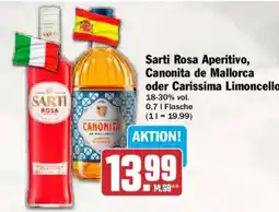 AEZ Sarti Rosa Aperitivo, Canonita de Mallorca oder Carissima Limoncello Angebot