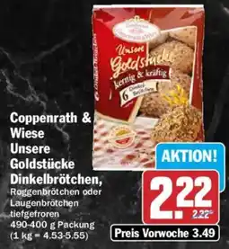 AEZ Coppenrath & Wiese Unsere Goldstücke Dinkelbrötchen Angebot
