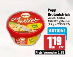 AEZ Popp Brotaufstrich Angebot