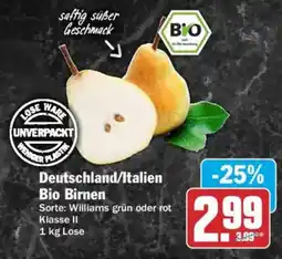 AEZ Bio Birnen Angebot