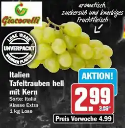AEZ Giacovelli Italien Tafeltrauben hell mit Kern Angebot