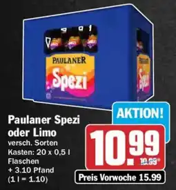 AEZ Paulaner Spezi oder Limo Angebot