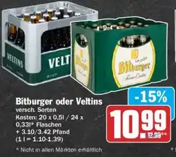 AEZ Bitburger oder Veltins Angebot
